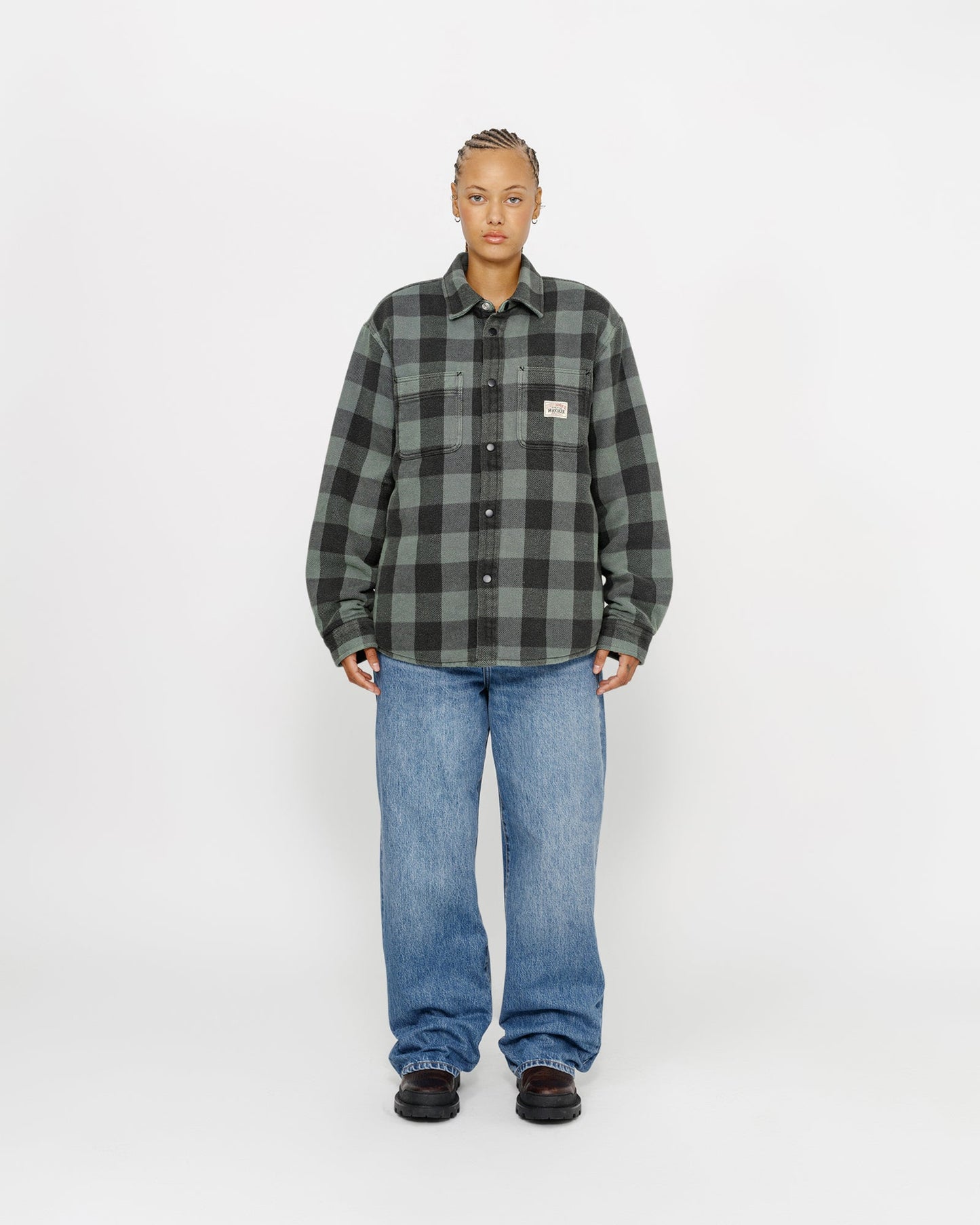 SHERPA LINED BUFFALO PLAID SHIRT