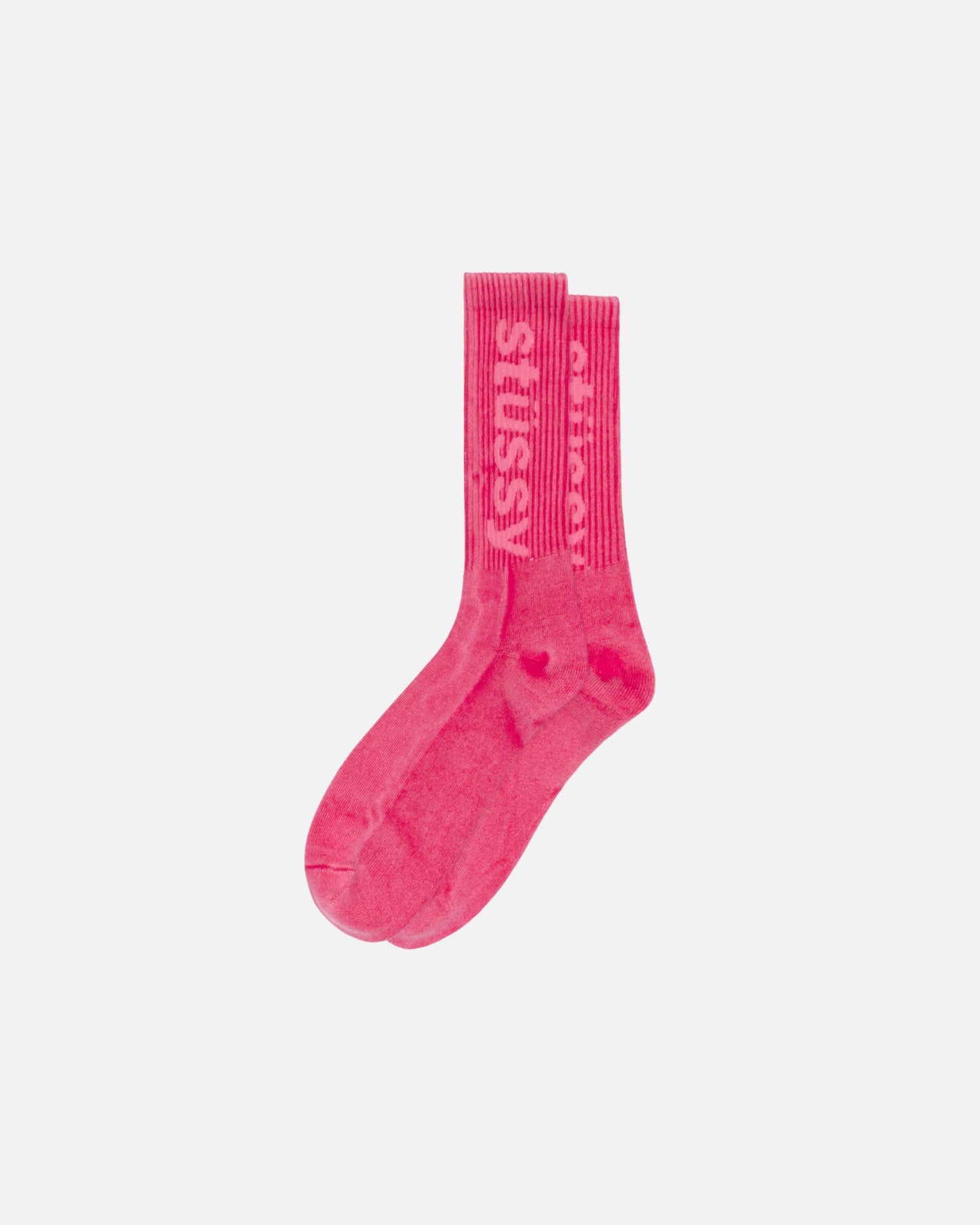 WASHED HELVETICA CREW SOCK